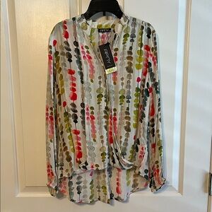 A.P.N.Y. Multicolor Abstract Blouse, M, New w Tags. Gorgeous!!